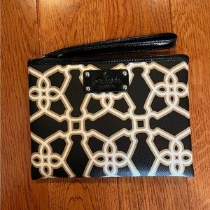 Kate Spade Imani Moroccan Market Black & White Wristlet - Small Handbag